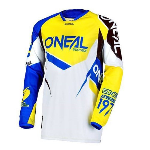 ONEAL HARDWEAR JERSEY FLOW-TRUE V.18 - BLUE/YELLOW