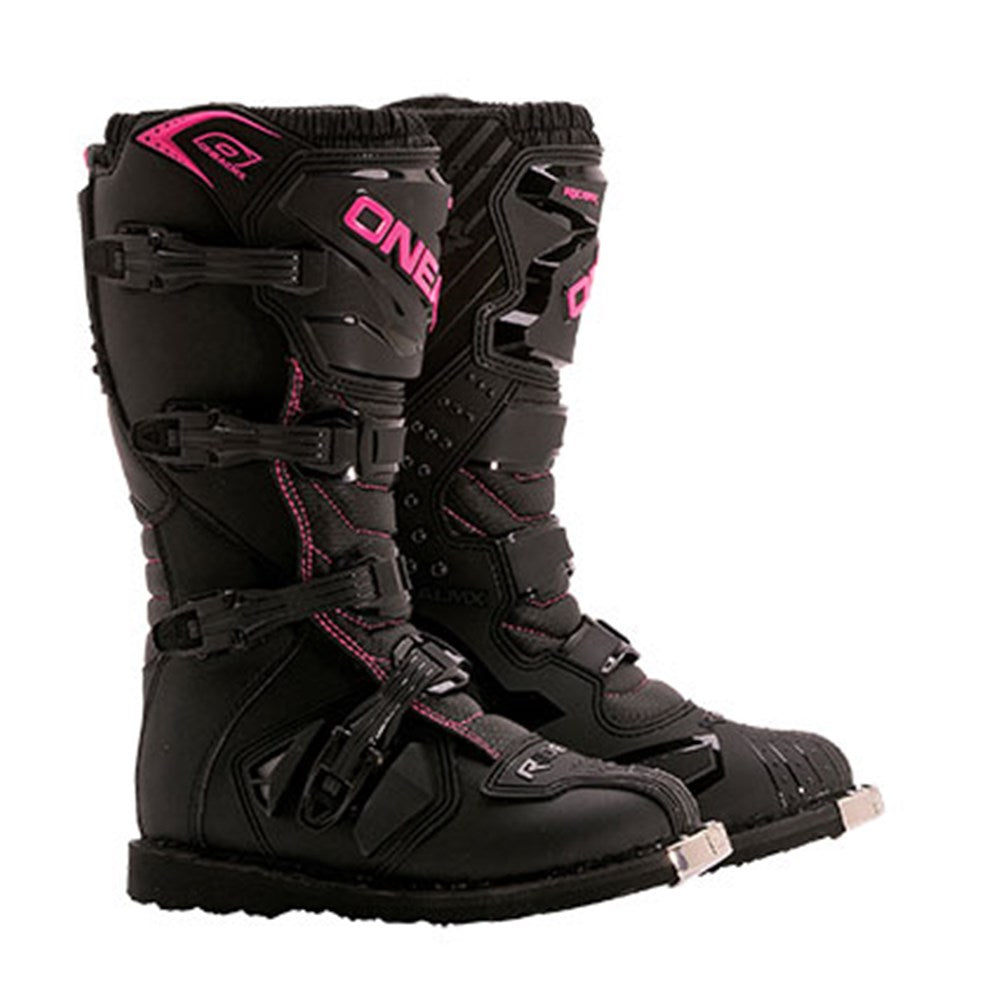 ONEAL RIDER PEEWEE BOOTS BLK/PINK (K13 - 32) (WAS ON0335700)