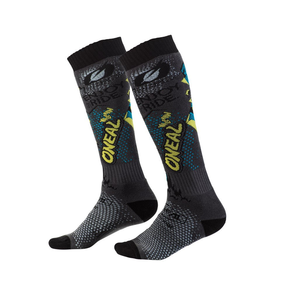 ONEAL 26 PRO MX SOCKS - VILLAIN GRY/MULTI
