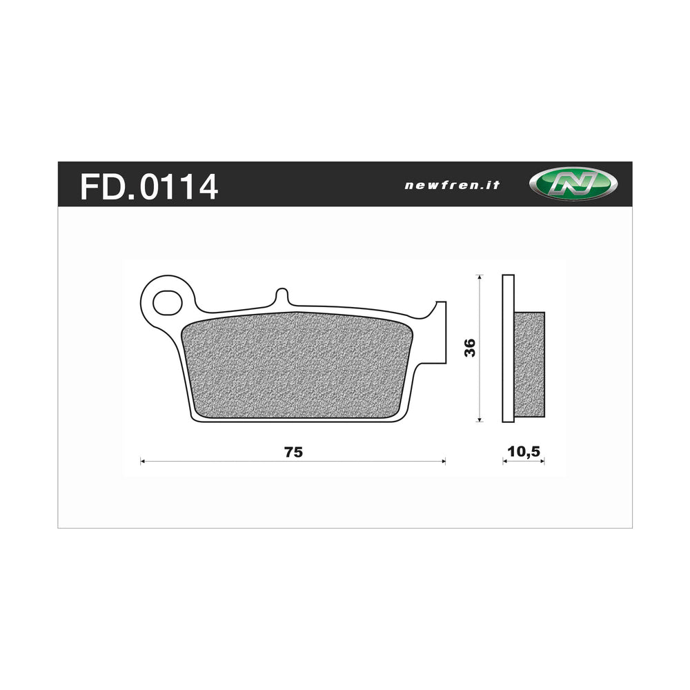 Newfren Brake Pads - Off Road Dirt Sintered