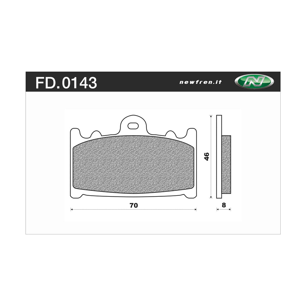 Newfren Brake Pads - Touring Organic
