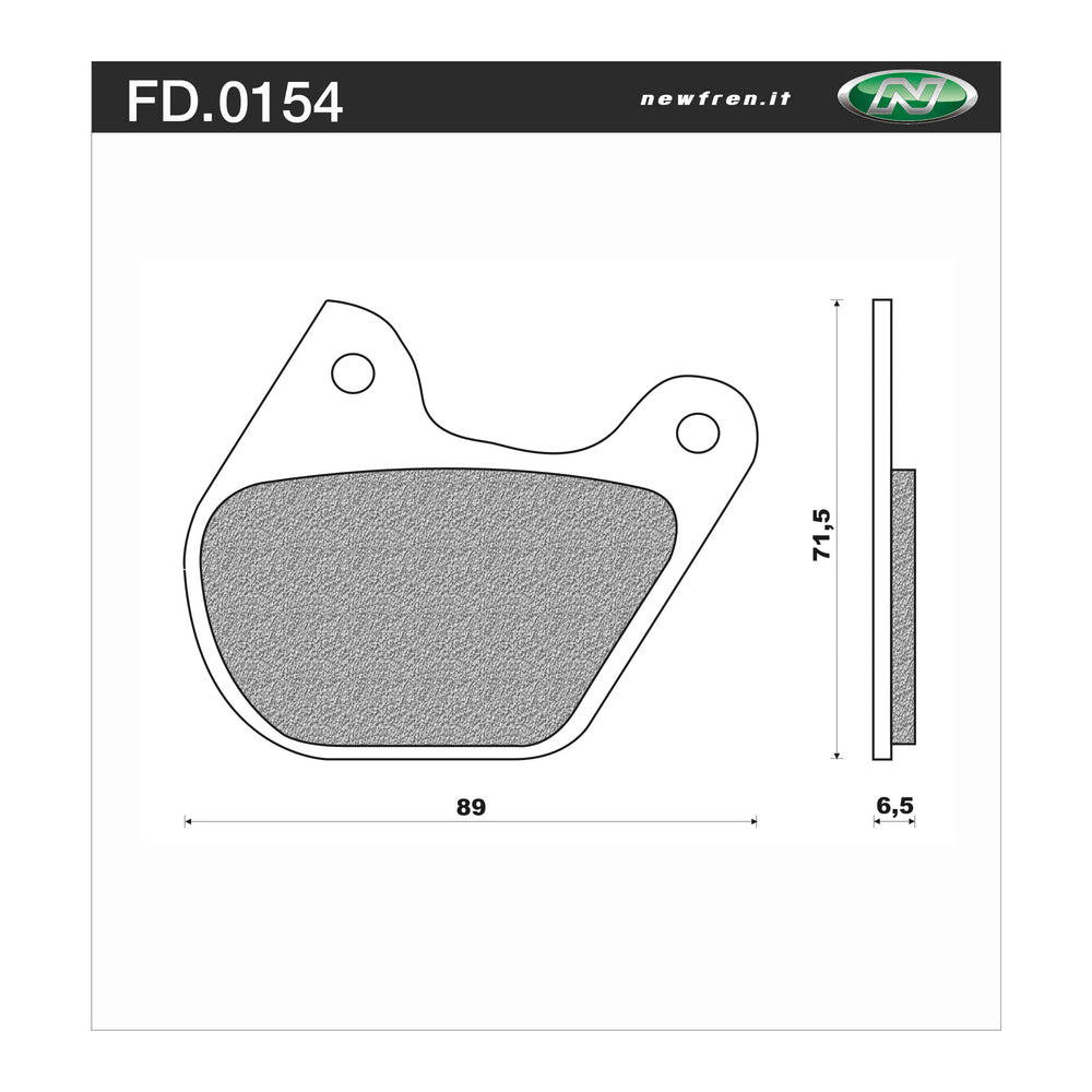 Newfren Brake Pads - Touring H/D Organic