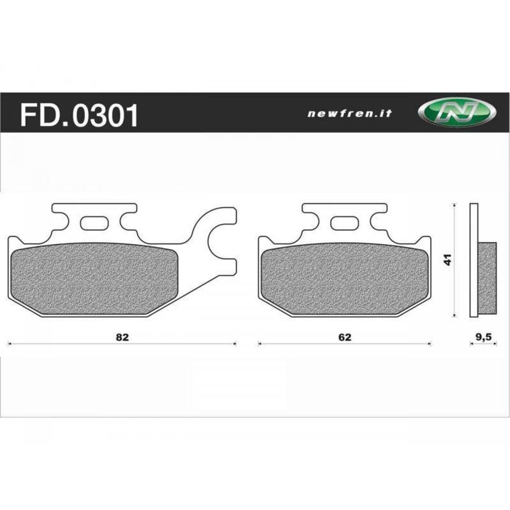 Newfren Brake Pads - Off Road ATV Organic