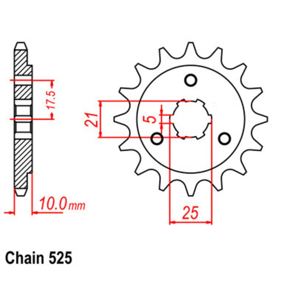 15T Suzuki Front Sprocket (1448)