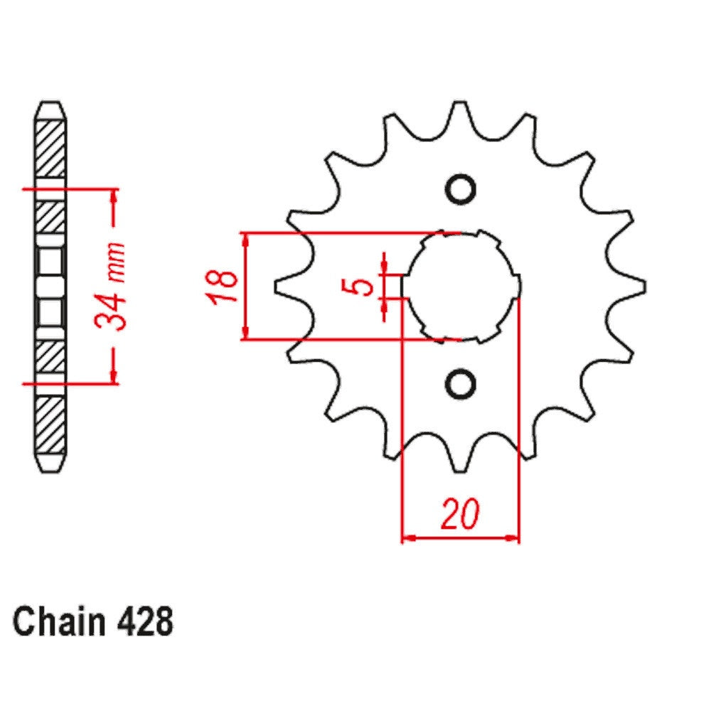 13T Honda Front Sprocket