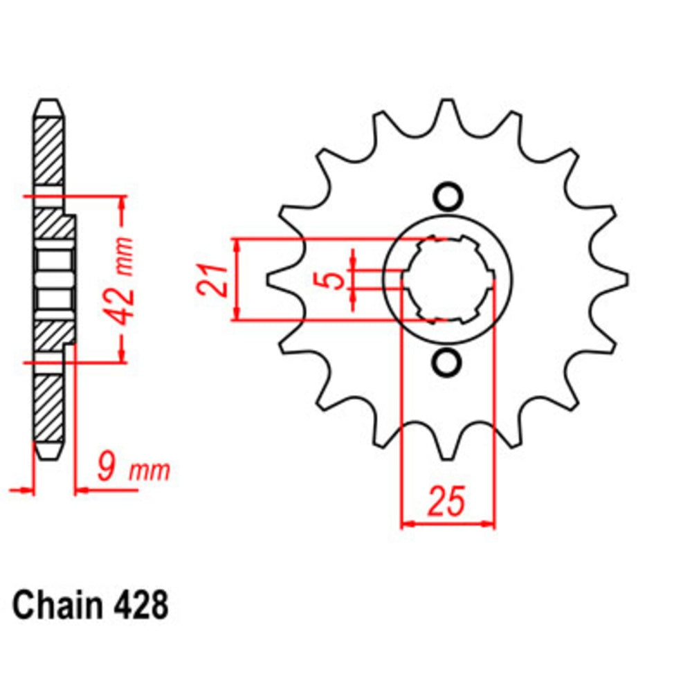 19T Yamaha Front Sprocket (576)