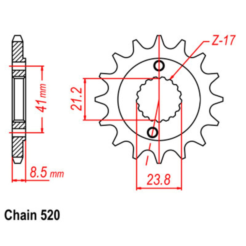 15T Honda Front Sprocket (1322)