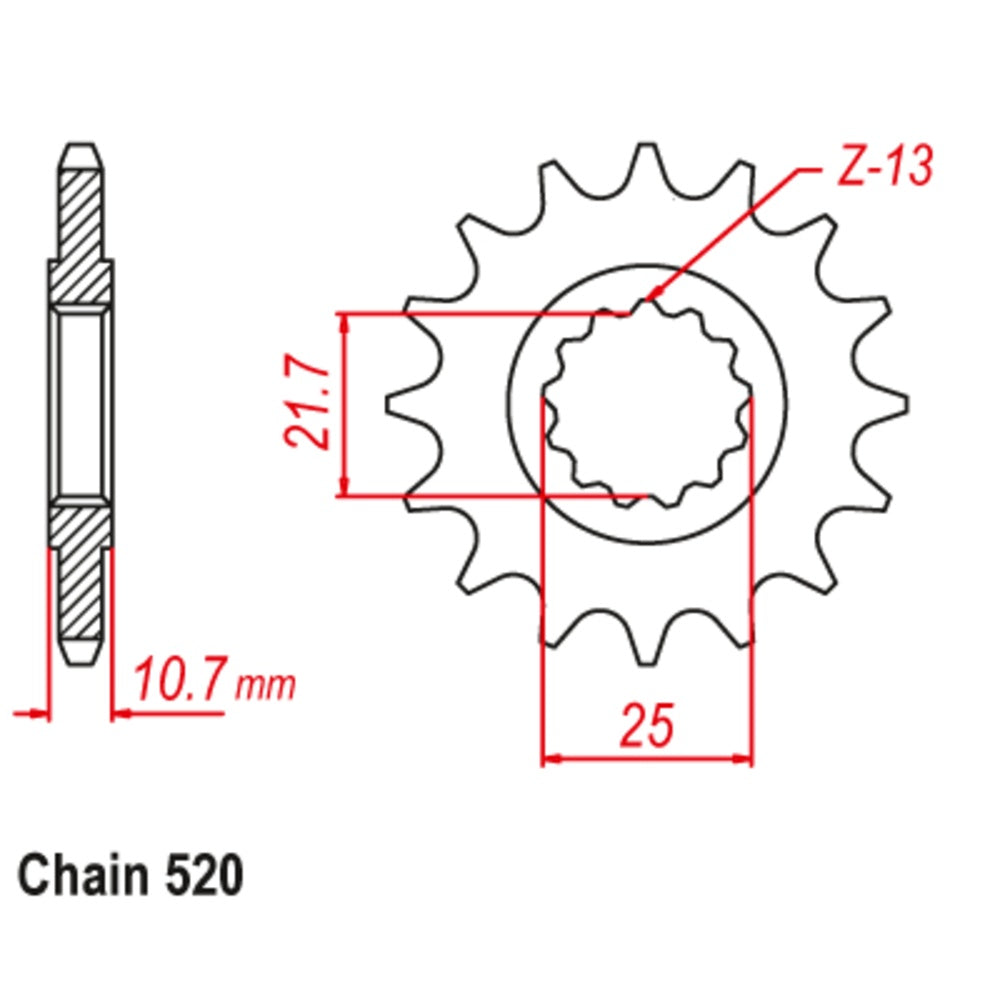 15T Yamaha Front Sprocket ( 1595)