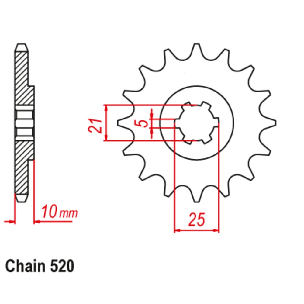 15T Cagiva 600 River/600 W16 Dual Sports Chain & Sprocket Kit