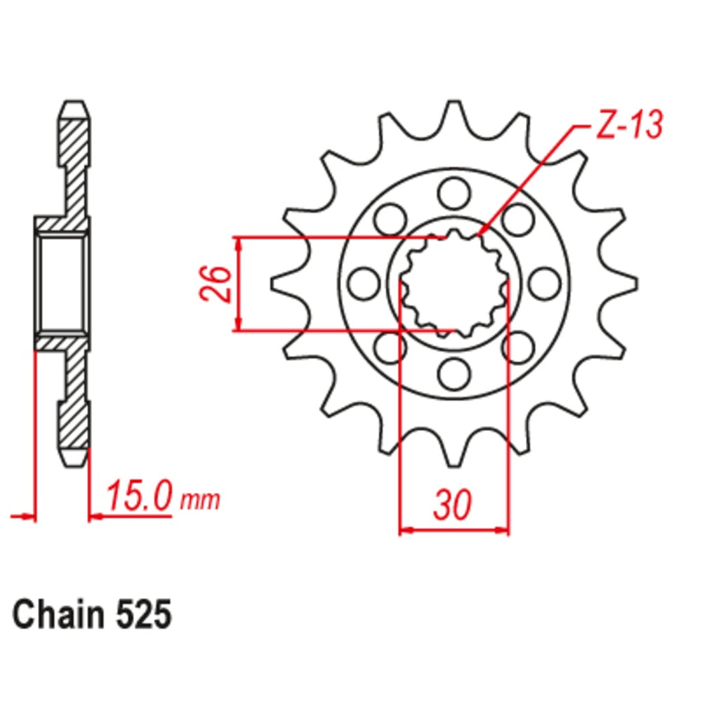 17T BMW S1000 RR Front Sprocket (404)