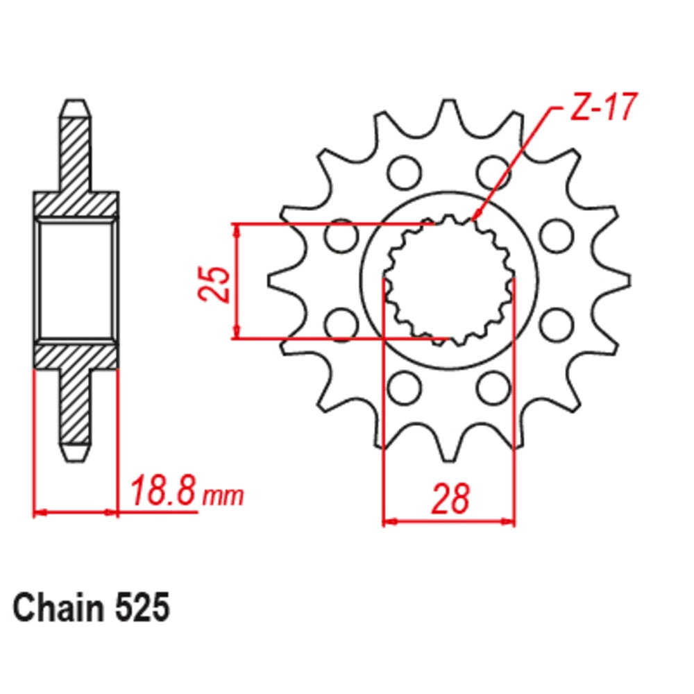 20T Front Sprocket for BMW F800R 09-12 ( 405)