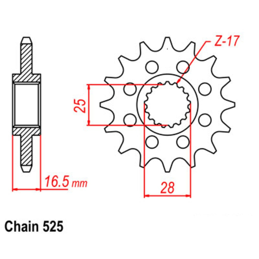 16T KTM 950/990 Supersprox Front Sprocket (1904)