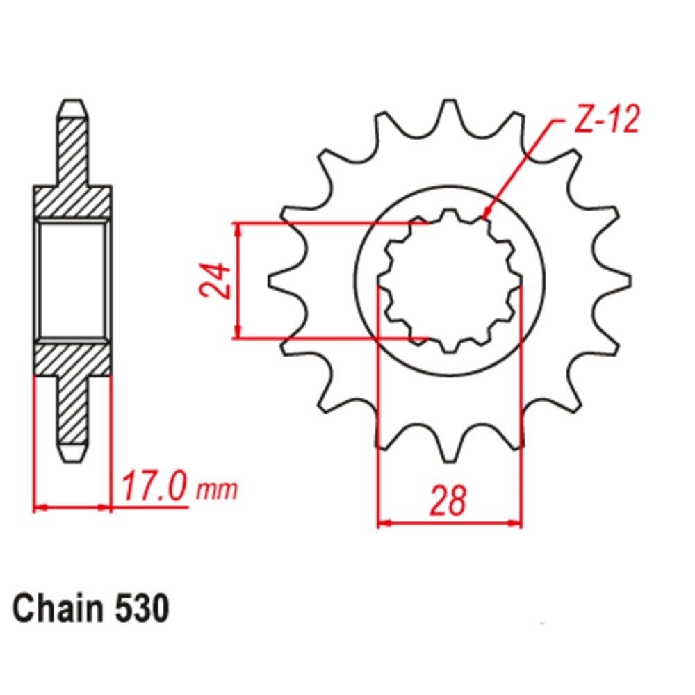 15T Honda Front Sprocket (295)