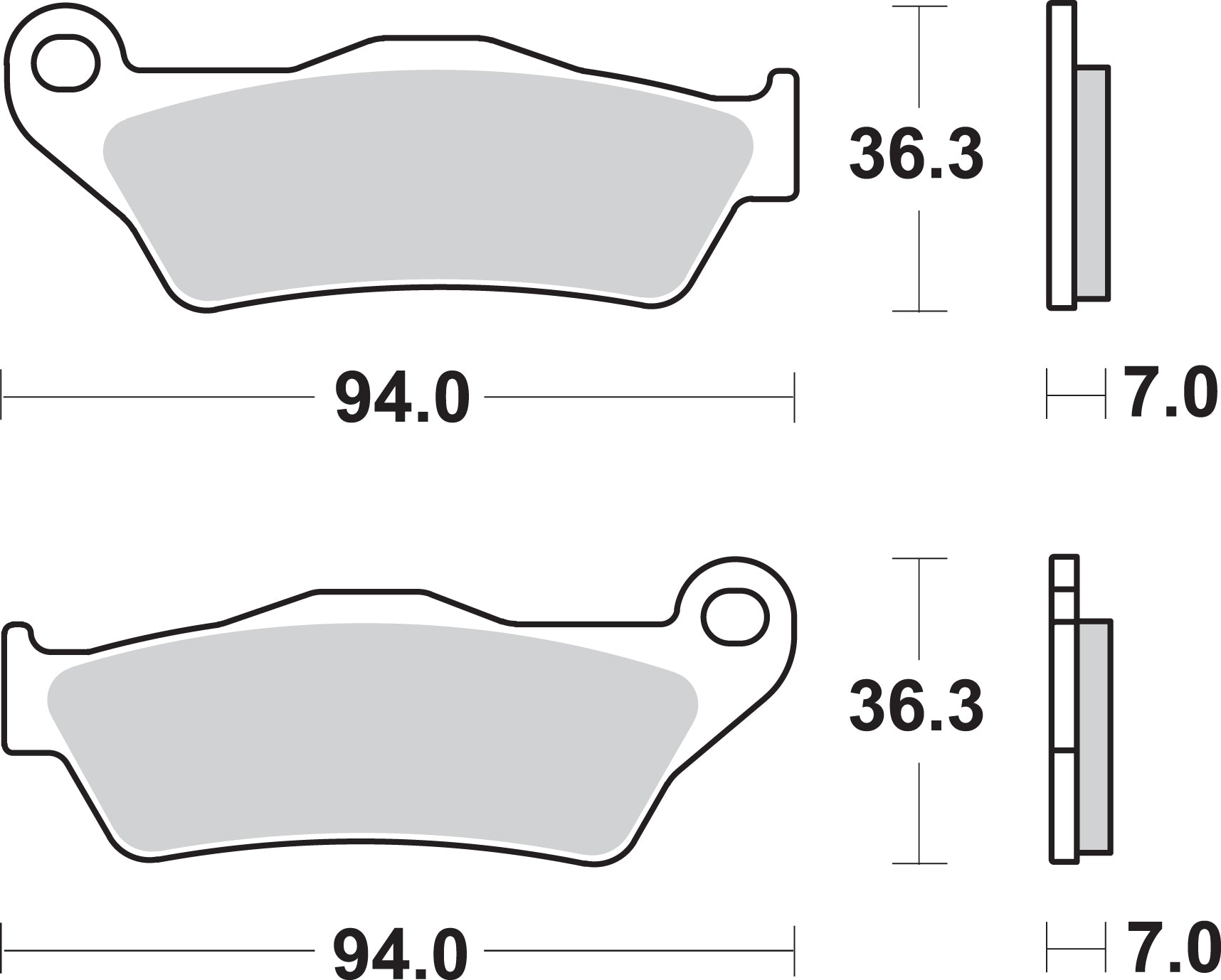SBS FRICTION - Sinter Rear Brake Pads - 1003LS-