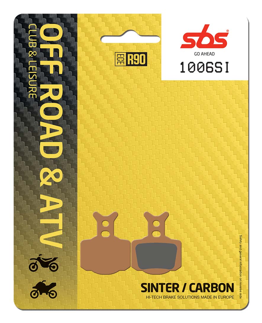 SBS FRICTION - Sinter Front / Rear Off Road Brake Pads - 1006SI-