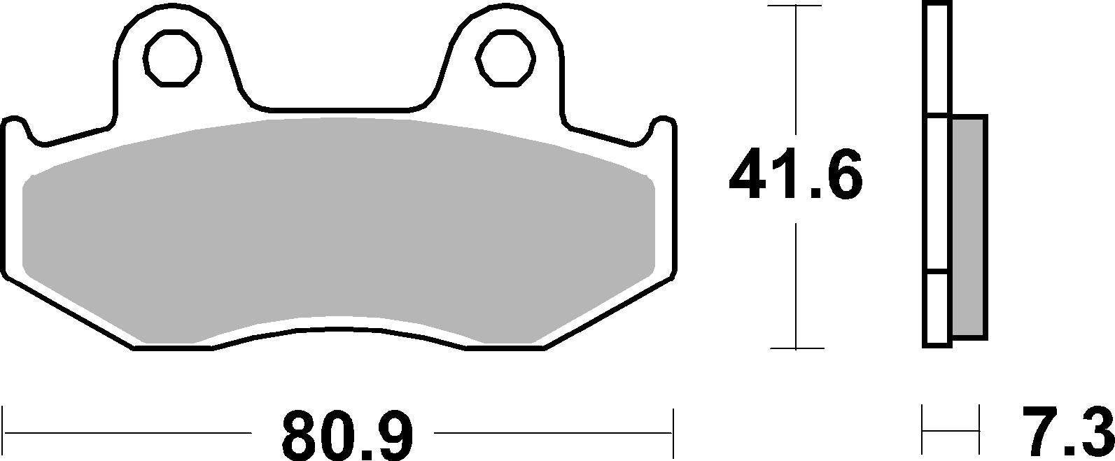 SBS FRICTION - Sinter Front Scooter Brake Pads (SBS 558) - 104MS-