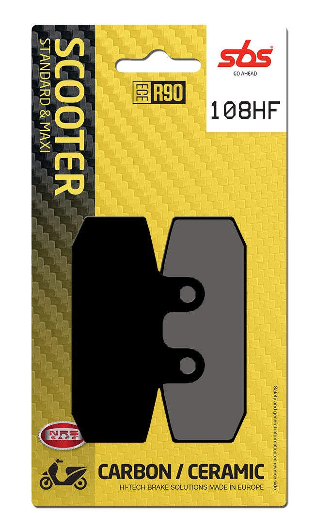 SBS FRICTION - Ceramic Front Scooter Brake Pads (SBS 588) - 108HF-