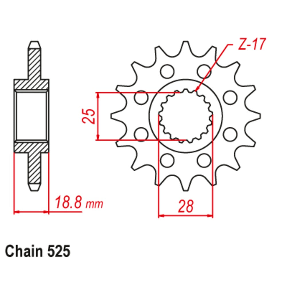 16T Supersprox Stealth Front Spkt (704)