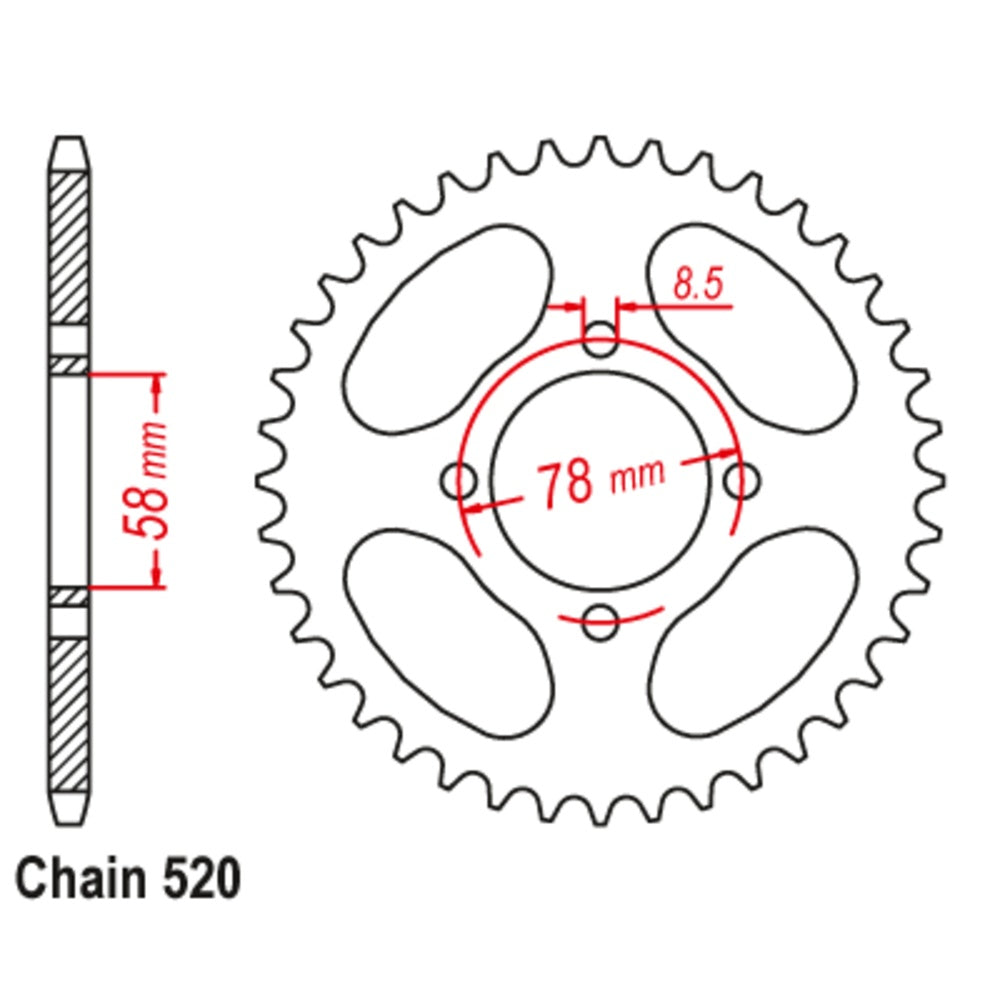 35T Suzuki Rear Sprocket (815)