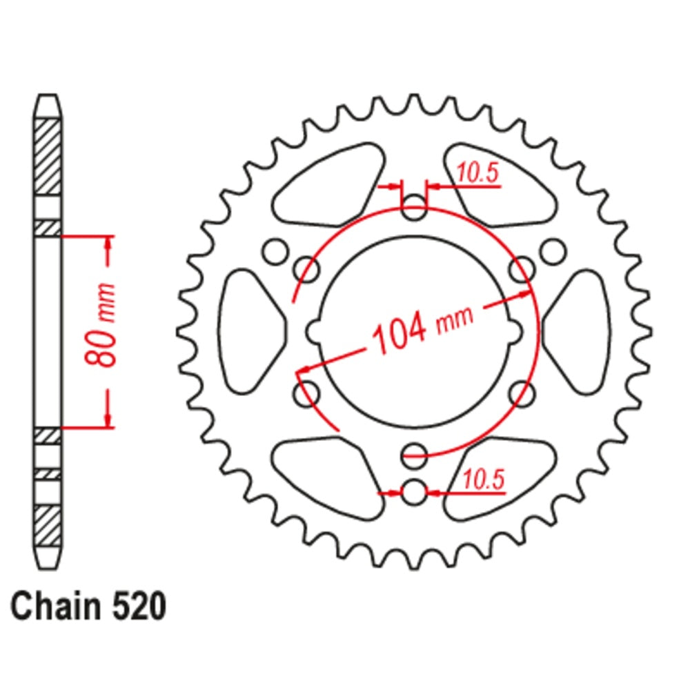 30T Polaris Rear Sprocket (1478)