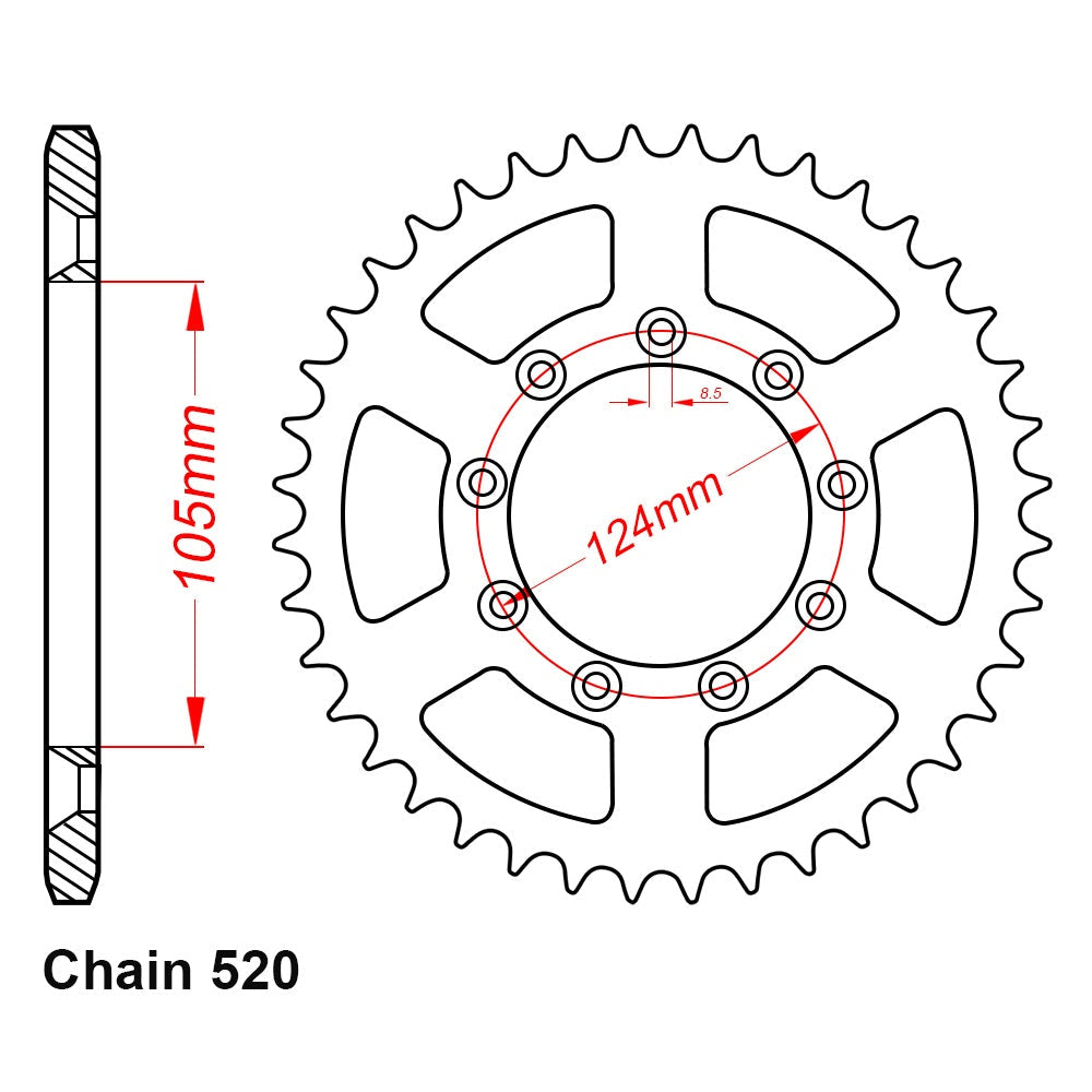 49T TM Racing Rear Sprocket (151)