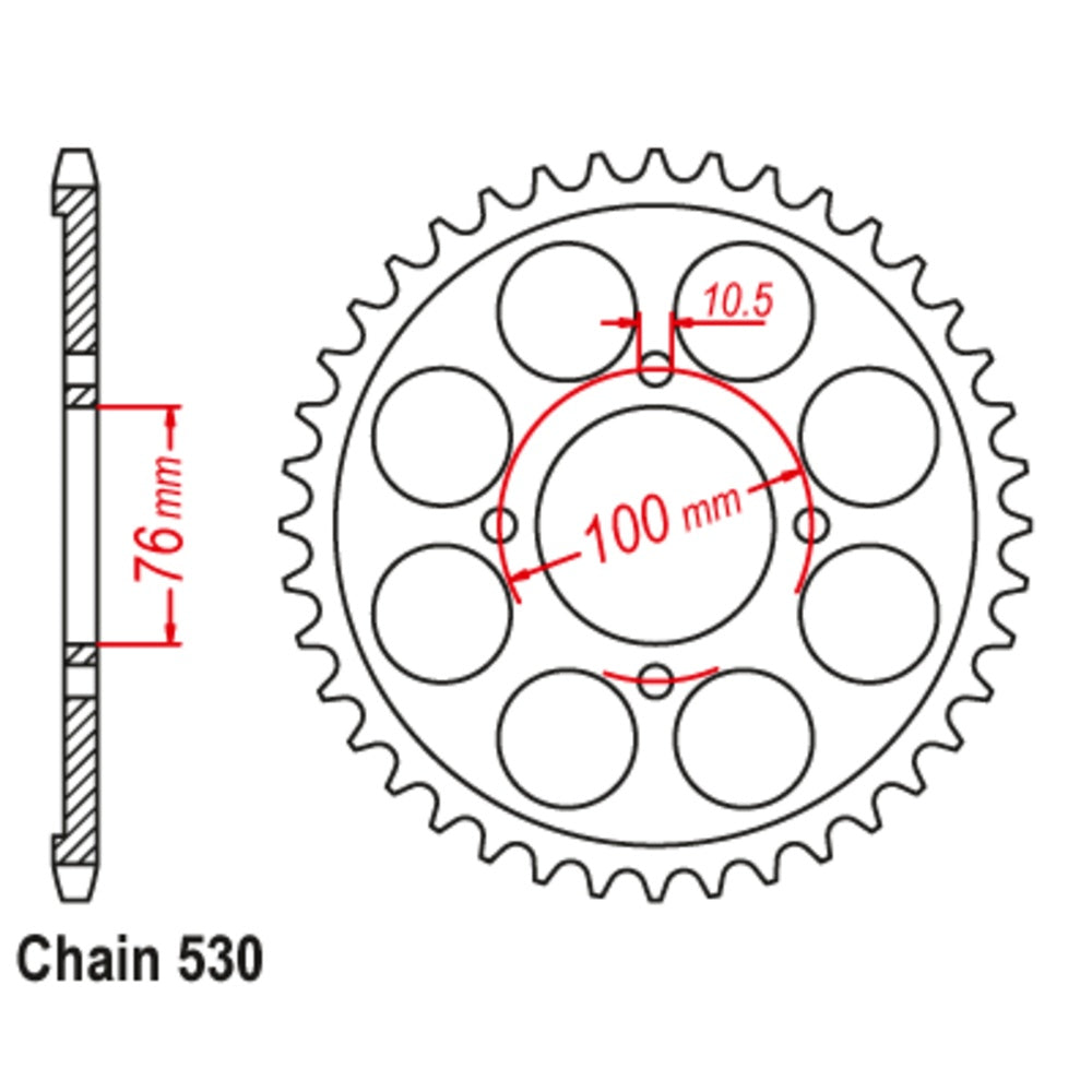 46T Suzuki Rear Sprocket (824)