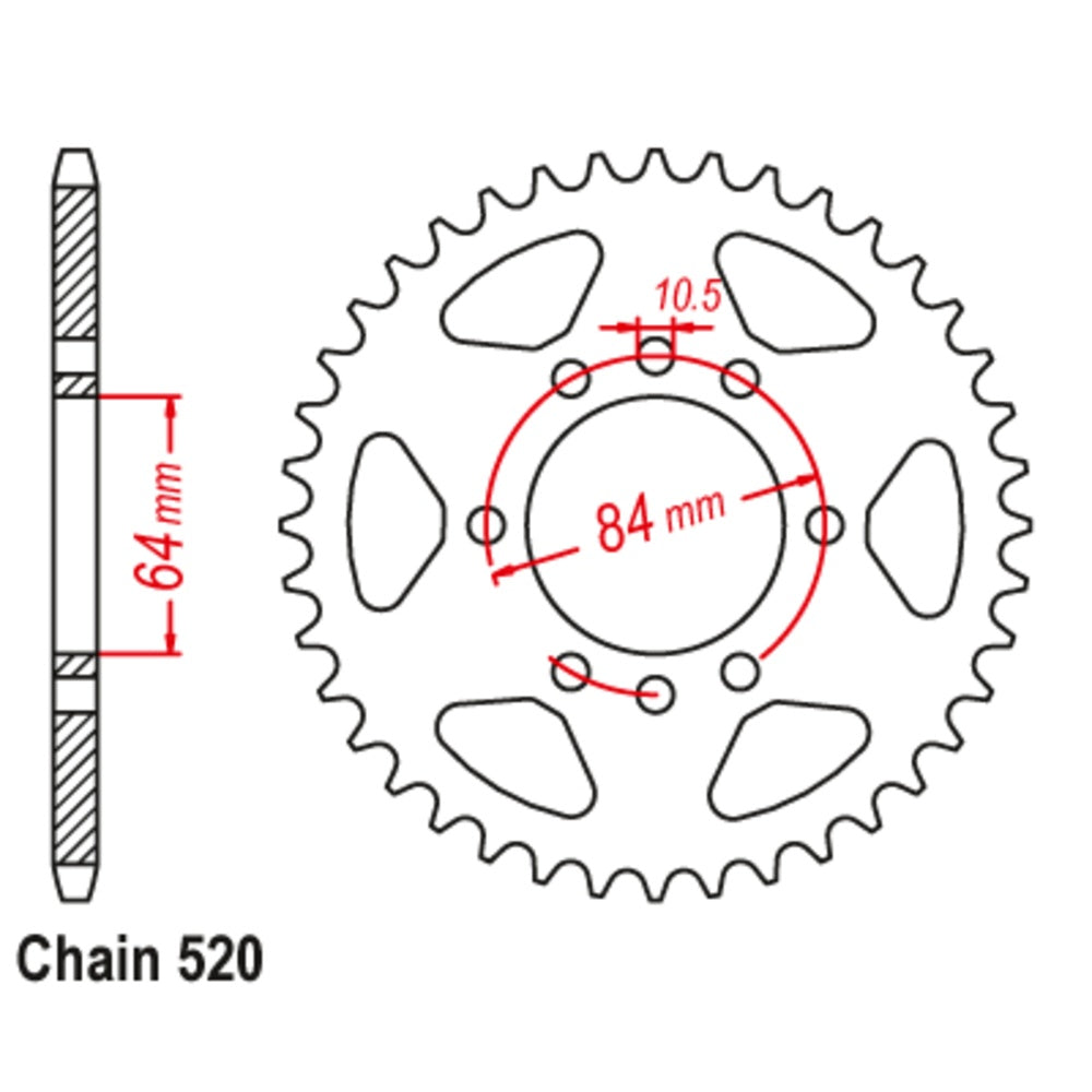 39T Suzuki Rear Sprocket (1826)