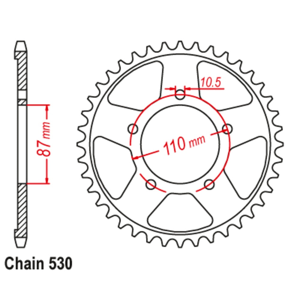 46T Suzuki Rear Sprocket (829)