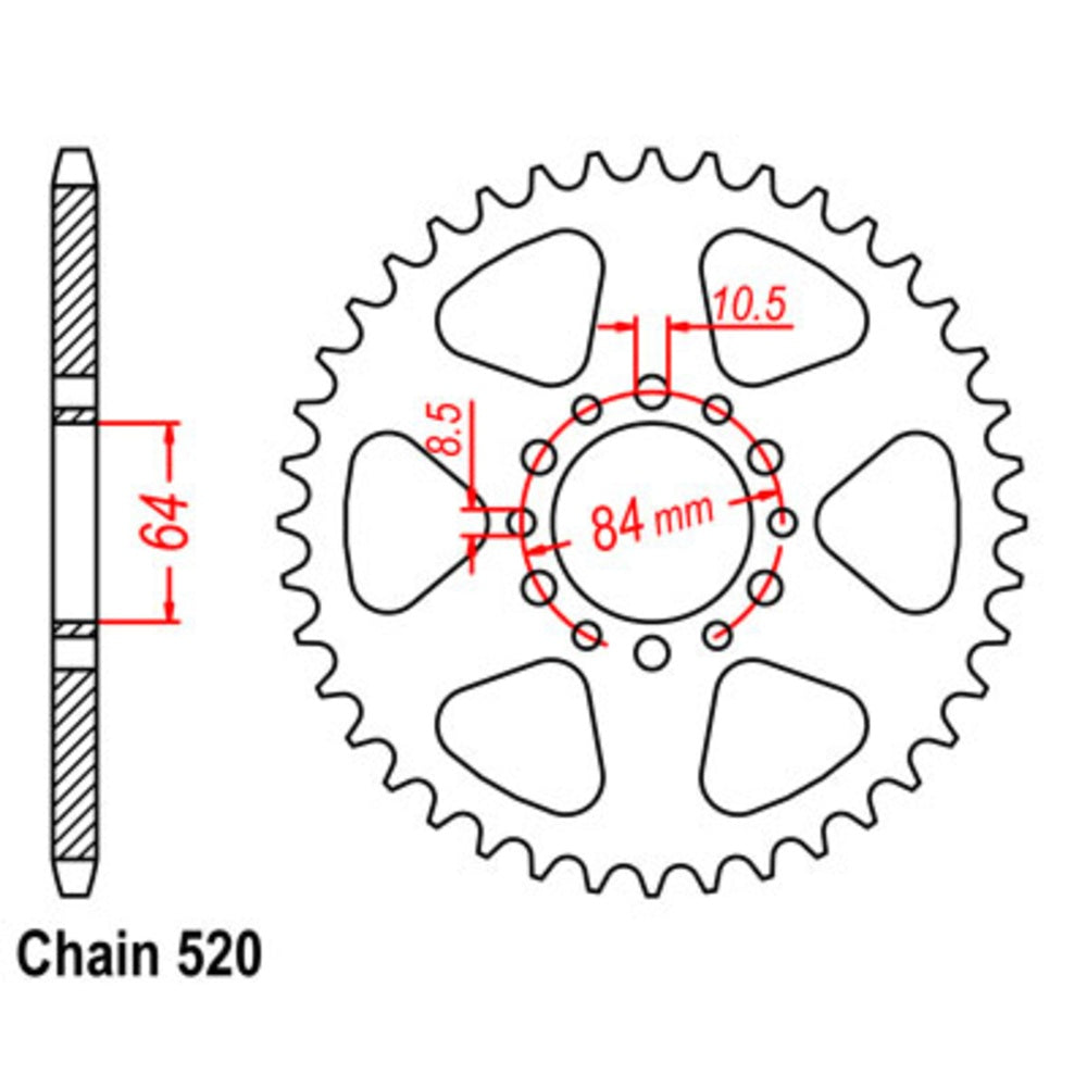 40T Suzuki Rear Sprocket (811)