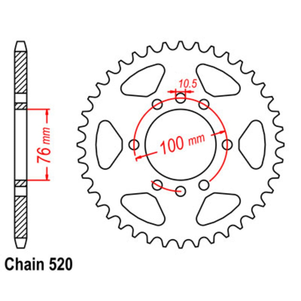 48T Suzuki Rear Sprocket (1825)
