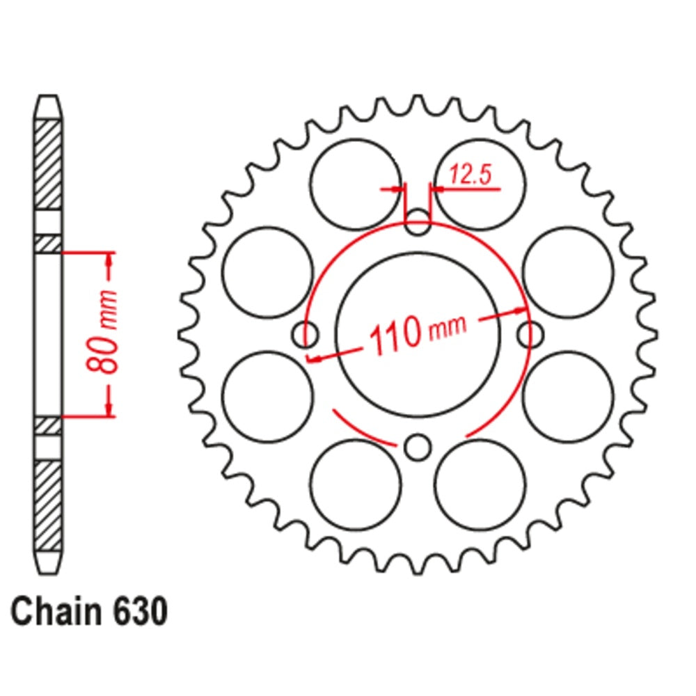 41T Honda Rear Sprocket (333)