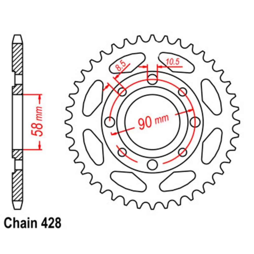 36T Honda Rear Sprocket (269)