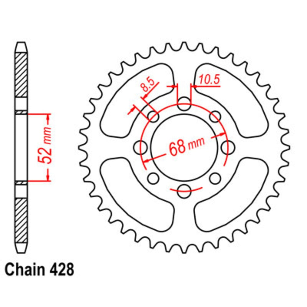 46T Suzuki Rear Sprocket (802)