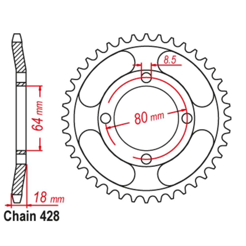 47T Yamaha Rear Sprocket (1925)