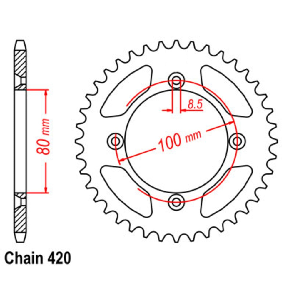 47T Honda Rear Sprocket (1214)
