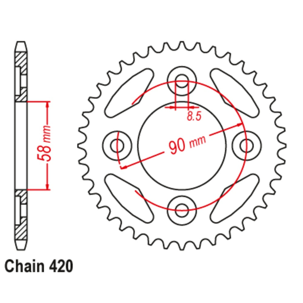32T Rear Honda Sprocket (212)