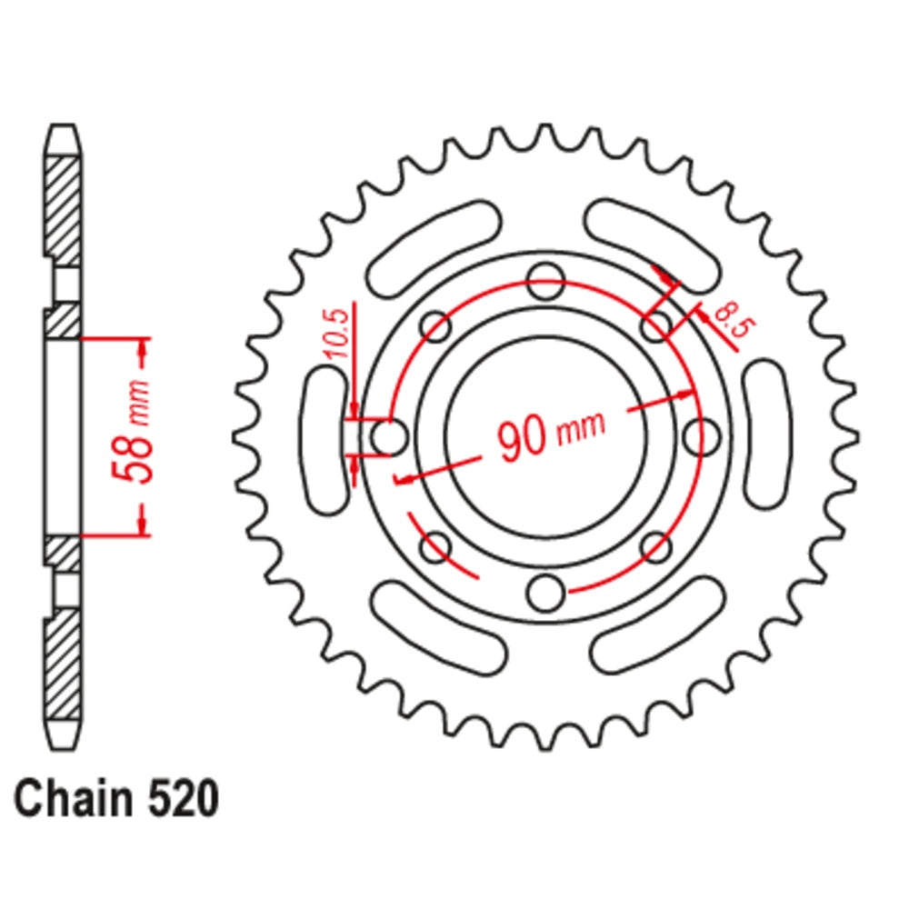 35T Honda Rear Sprocket