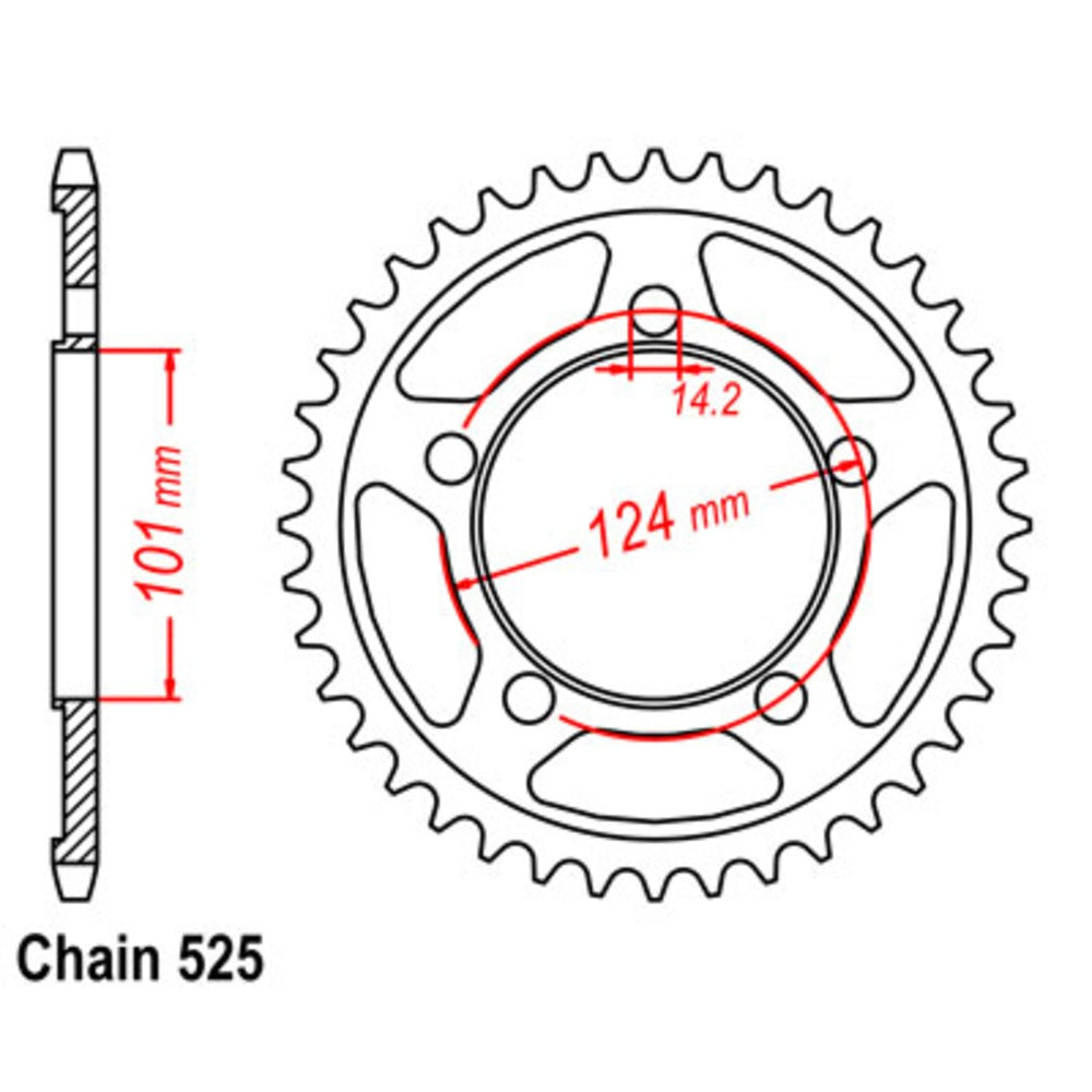 48T KTM 950/990 Rear Sprocket (898)