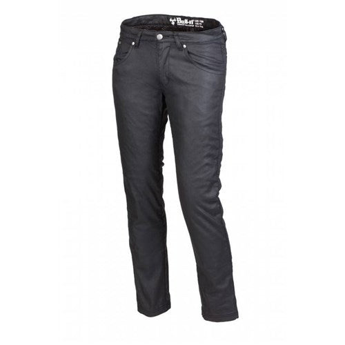 LADIES OIL SKIN SR6 JEANS LONG - BLACK