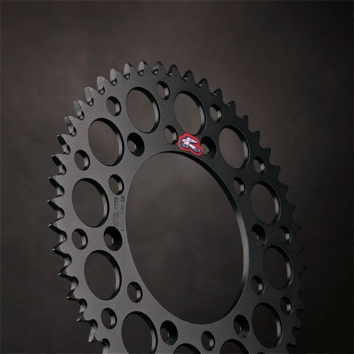 RENTHAL REAR SPROCKET MX ULTRALIGHT GROOVED BLK 48T