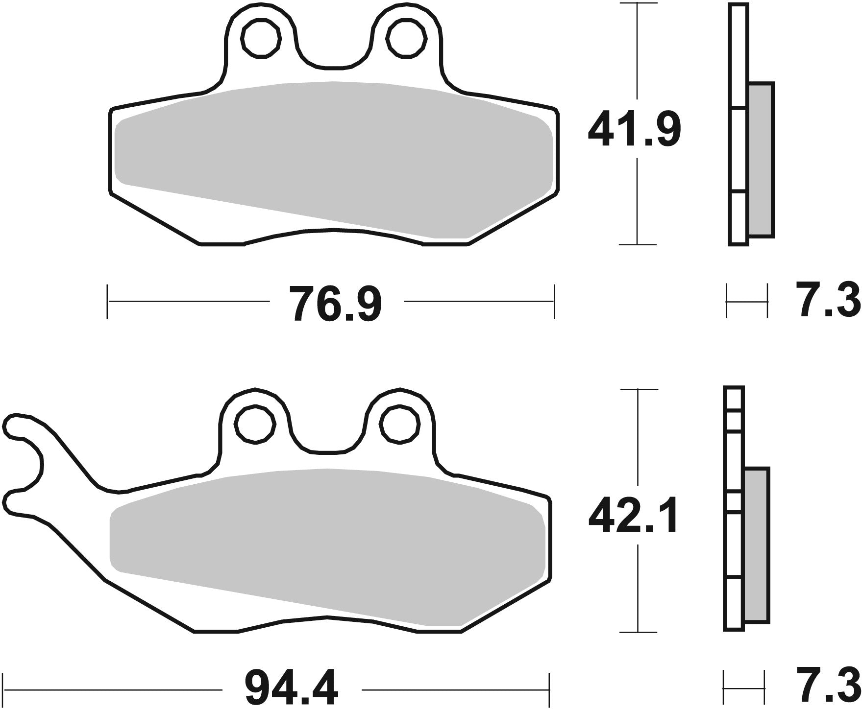 SBS FRICTION - Sinter Front Scooter Brake Pads (SBS 689) - 120MS-