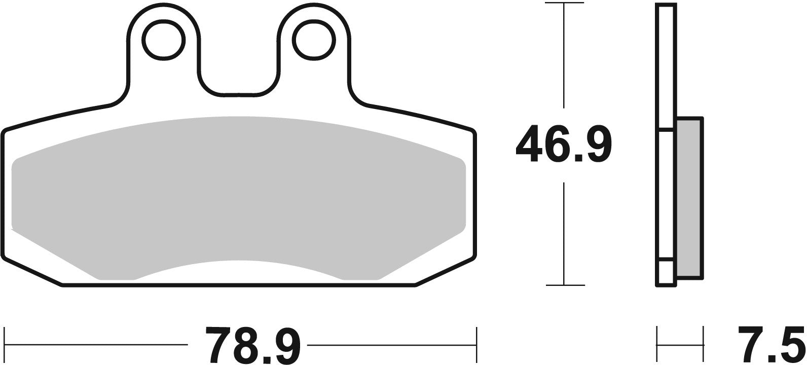 SBS FRICTION - Ceramic Front Scooter Brake Pads (SBS 696) - 124HF-