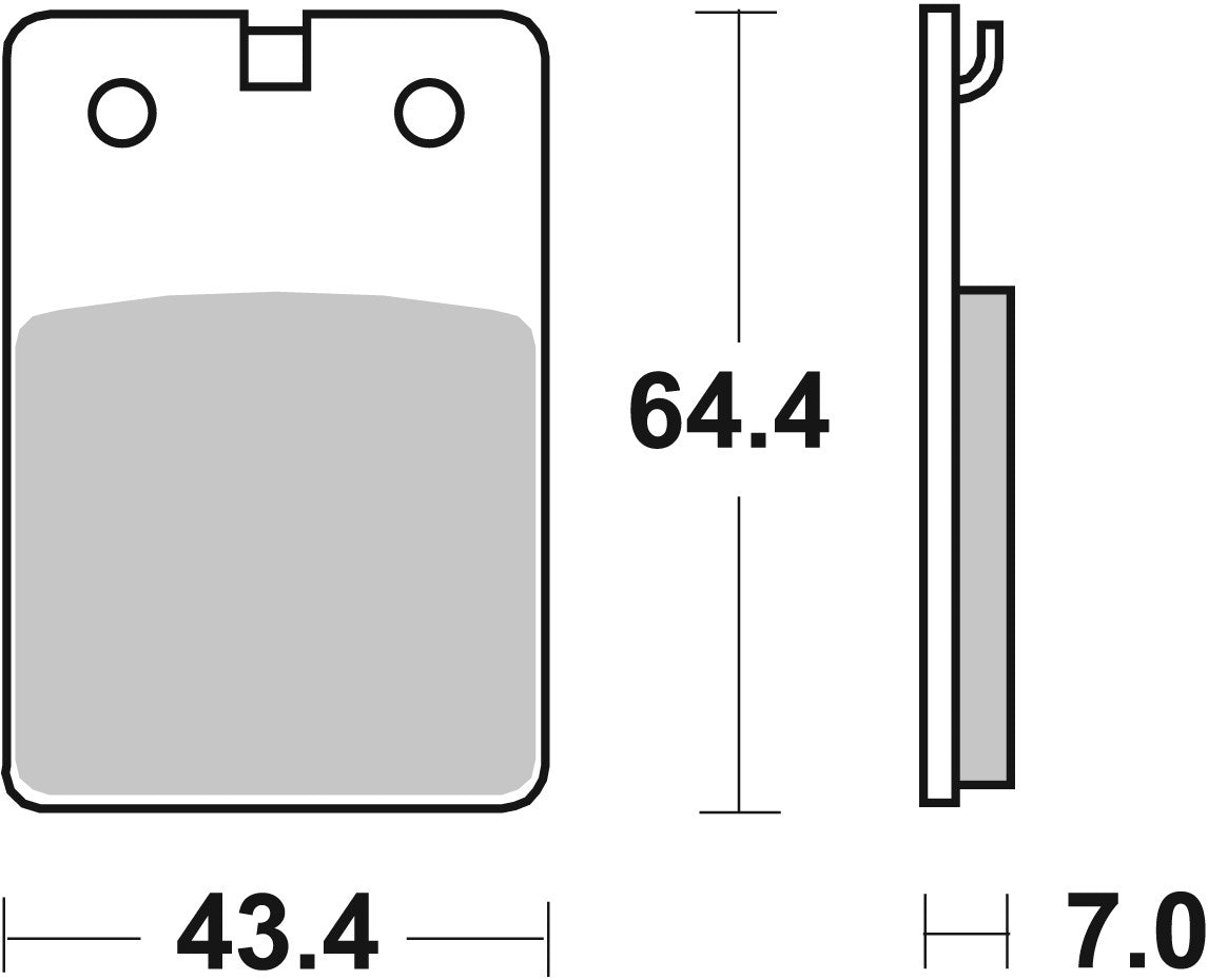 SBS FRICTION - Ceramic Front / Rear Scooter Brake Pads (SBS 605) - 133HF-