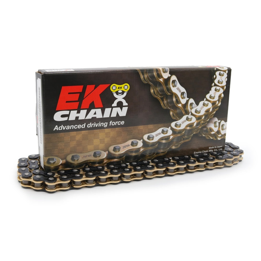 EK 530 NX-Ring Super H/Duty Metallic Black/Gold Chain 122L (10)