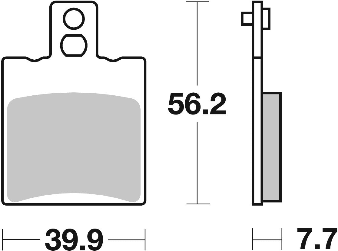 SBS FRICTION - Ceramic Front Scooter Brake Pads (SBS 744) - 149HF-