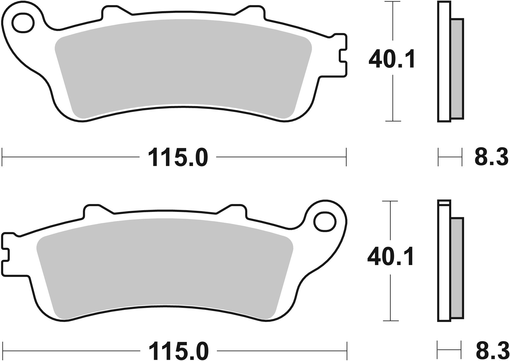 SBS FRICTION - Ceramic Front Scooter Brake Pads (SBS 735) - 156HF-