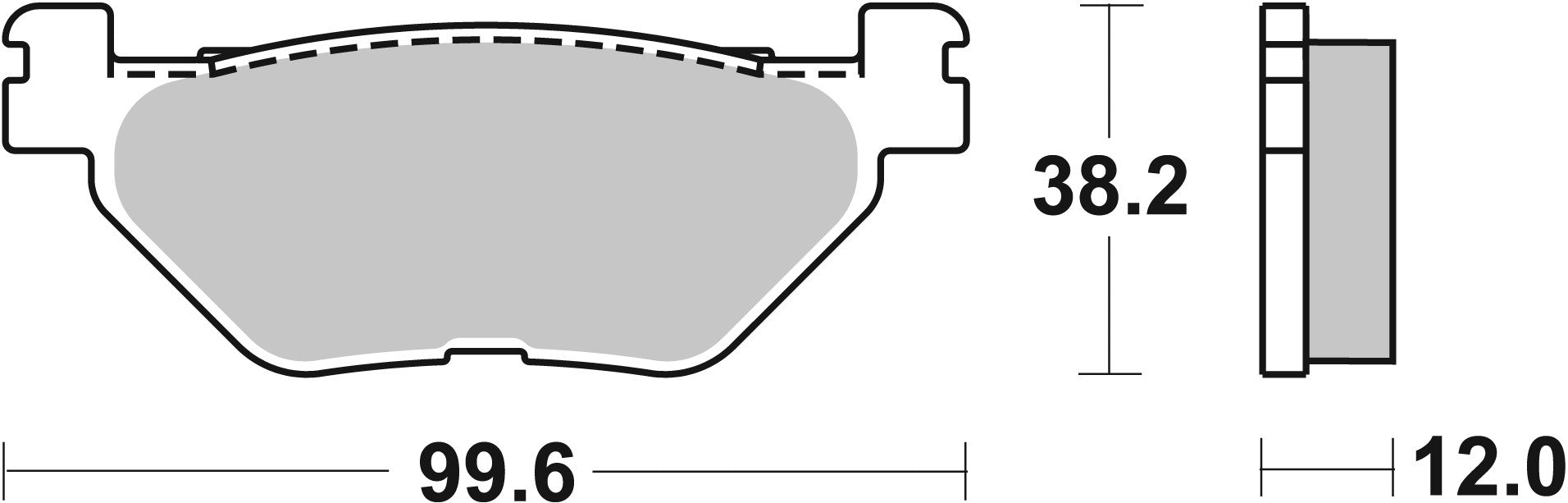 SBS FRICTION - Ceramic Rear Scooter Brake Pads (SBS 769) - 169HF-