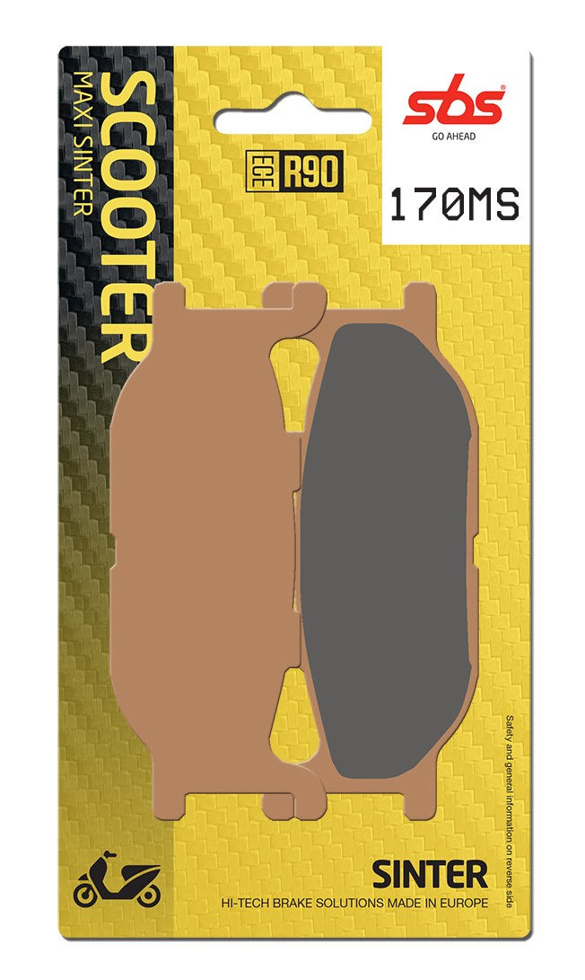 SBS FRICTION - Sinter Front Scooter Brake Pads (SBS 663) - 170MS-