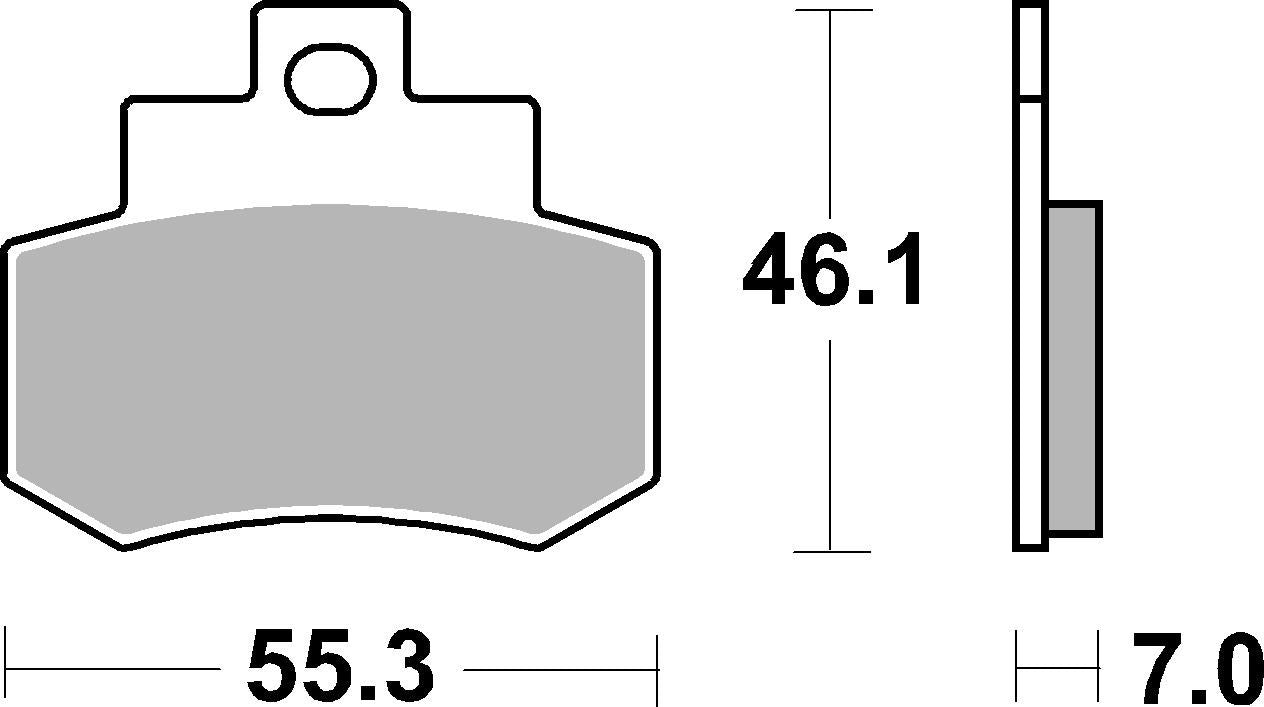 SBS FRICTION - Ceramic Rear Scooter Brake Pads (SBS 776) - 172HF-