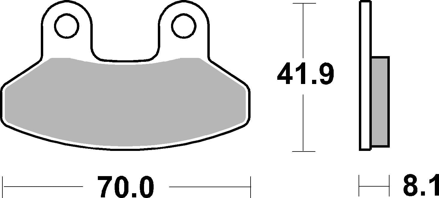 SBS FRICTION - Ceramic Front Scooter Brake Pads (SBS 674) - 178HF-